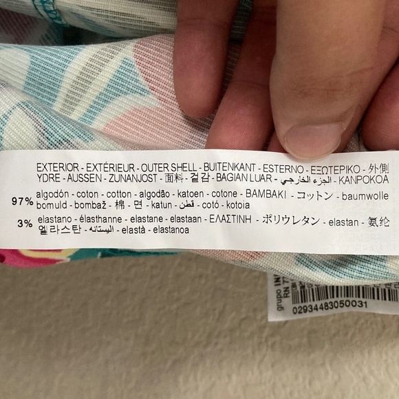 Zara Bold Tropical Floral Sleeveless Cut Out Skort Romper Mini Dress - Picture 14 of 15